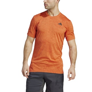 adidas Tennis Tshirt Freelift (Recycling-Polyester) HEAT.RDY 2023 orangerot Herren